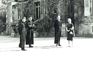 Father de Nantes, Brothers Bruno and Gerard and a parishioner