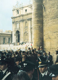 Policemen before the Bronze Gate