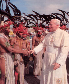 John Paul II in Oceania