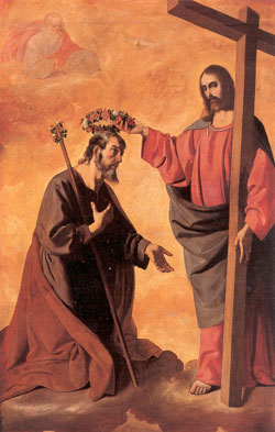 Coronation of saint Joseph, Zurbarán.